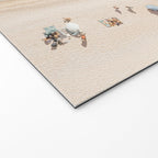 Beach Print, Aerial Beach Umbrellas, Pastel Bondi Beach, Aerial Photography, Ocean Waves, Waves Print, Sea Print Welcome Mat Gallery Image 2