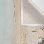 Beach Print, Aerial Beach Umbrellas, Pastel Bondi Beach, Aerial Photography, Ocean Waves, Waves Print, Sea Print Wall Tapestry Gallery Image 3
