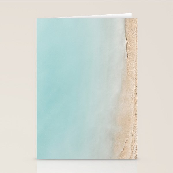 Beach Print, Aerial Beach Umbrellas, Pastel Bondi Beach, Aerial Photography, Ocean Waves, Waves Print, Sea Print Stationery Card Gallery Image 2