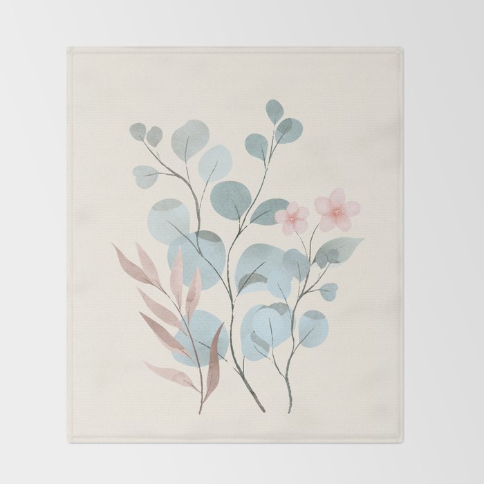Verdant Branches 03 Throw Blanket Gallery Image 2