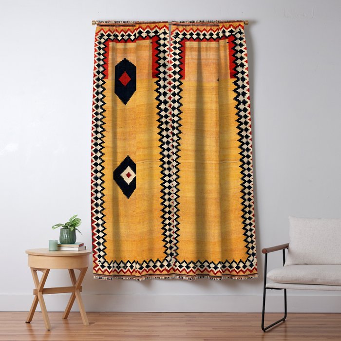 Qashqaâi Fars Southwest Persian Kilim Print Window Curtain Gallery Image 5