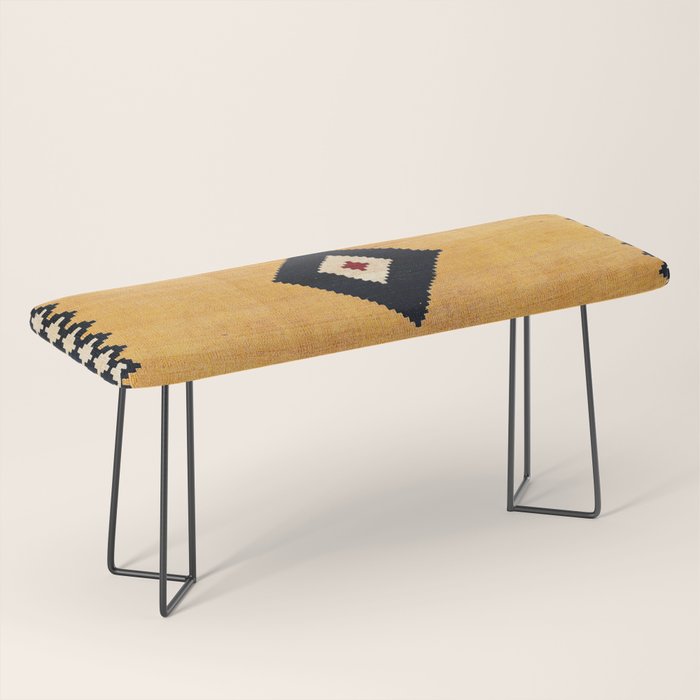 Qashqaâi Fars Southwest Persian Kilim Print Bench Gallery Image 1