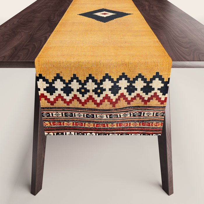Qashqaâi Fars Southwest Persian Kilim Print Table Runner Gallery Image 1
