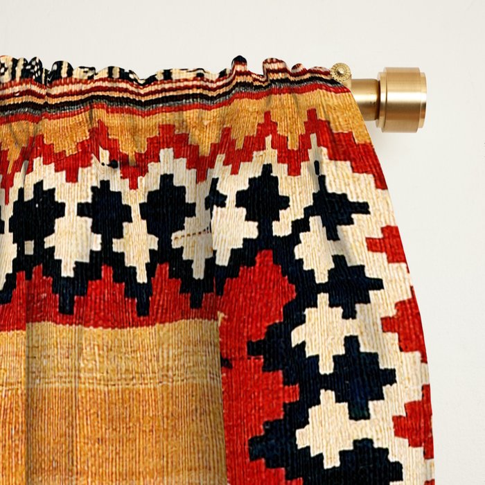 Qashqaâi Fars Southwest Persian Kilim Print Window Curtain Gallery Image 2