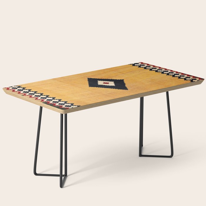 Qashqaâi Fars Southwest Persian Kilim Print Coffee Table Gallery Image 1