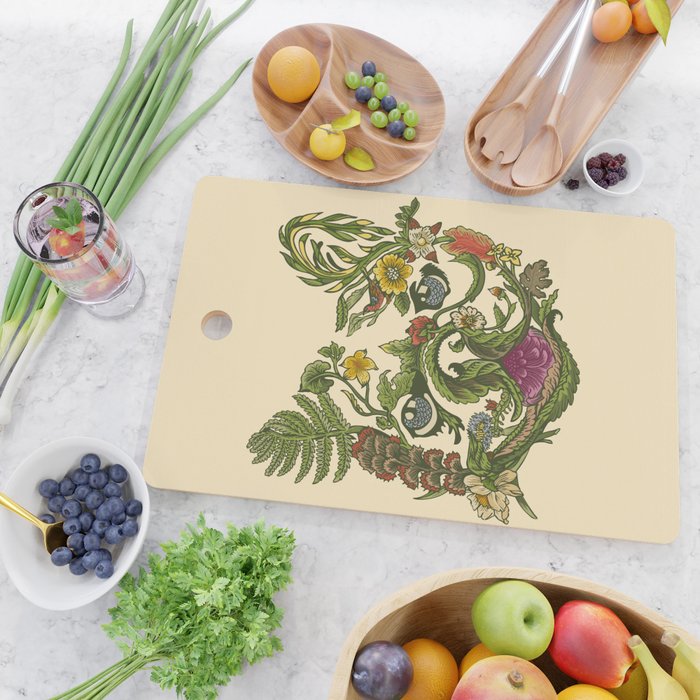 Botanical French Bulldog Cutting Board Gallery Image 2