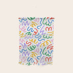 Colorful fun line doodle art pattern Wall Hanging Gallery Image 1