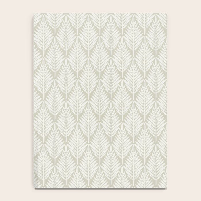 Linocut Palm Leaves . Neutral Notebook Gallery Image 4