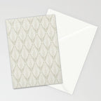 Linocut Palm Leaves . Neutral Stationery Card Gallery Image 2