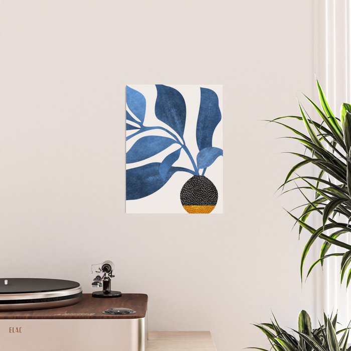 Indigo Ivy Houseplant Painting Poster Gallery Image 2