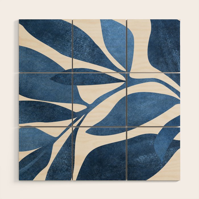 Indigo Ivy Houseplant Painting Wood Wall Art Gallery Image 1