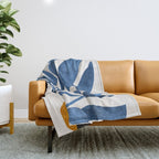 Indigo Ivy Houseplant Painting Throw Blanket Gallery Image 1
