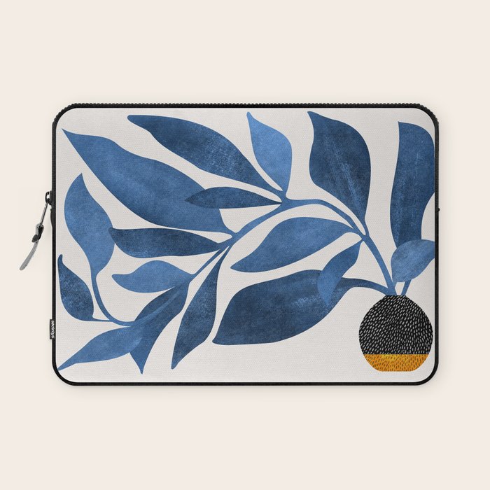 Indigo Ivy Houseplant Painting Laptop Sleeve Gallery Image 1