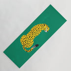 The Stare: Golden Cheetah Edition Yoga Mat Gallery Image 1