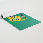 The Stare: Golden Cheetah Edition Yoga Mat Gallery Image 2