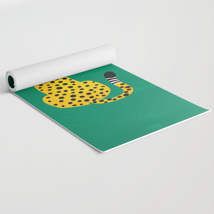 The Stare: Golden Cheetah Edition Yoga Mat Gallery Image 2