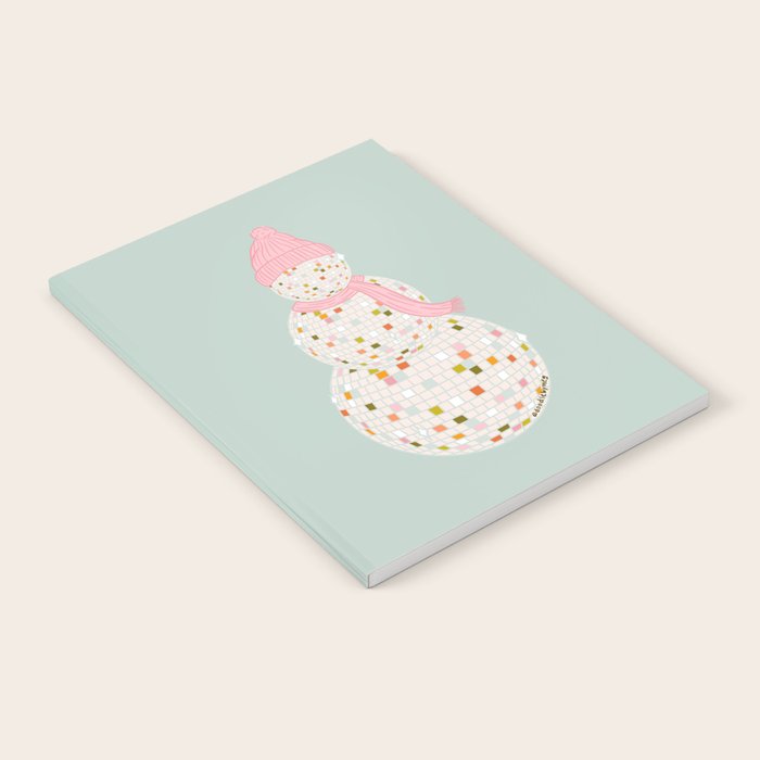 Disco Ball Snowman Notebook Gallery Image 2
