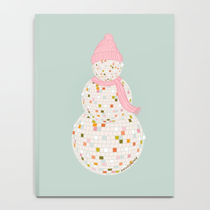 Disco Ball Snowman Notebook Gallery Image 4