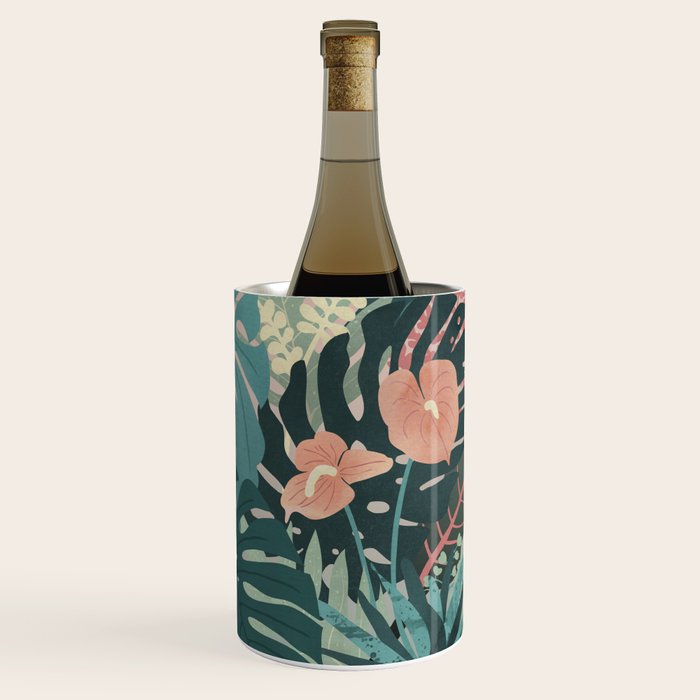 Tropical Tendencies on Peach and Green Wine Chiller Gallery Image 3