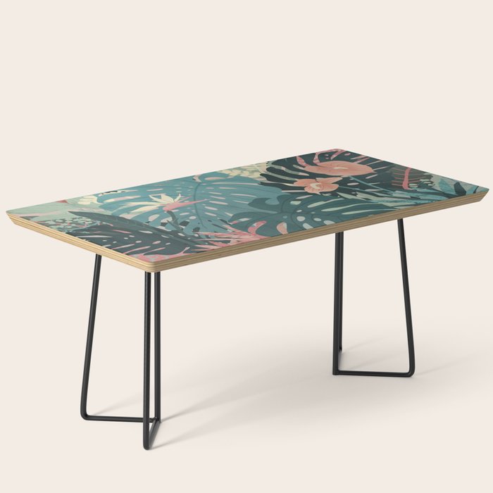 Tropical Tendencies on Peach and Green Coffee Table Gallery Image 1
