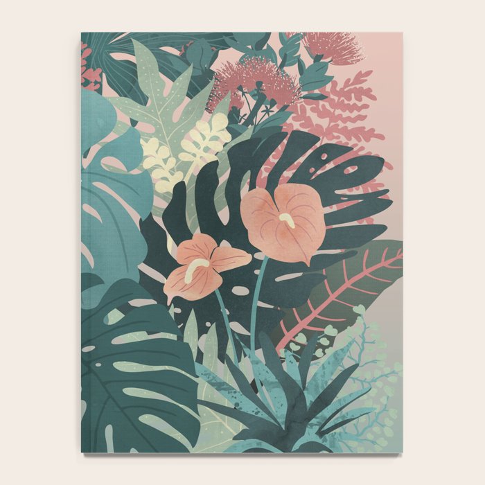 Tropical Tendencies on Peach and Green Notebook Gallery Image 4