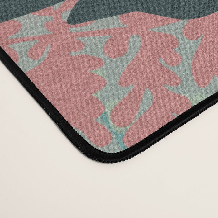 Tropical Tendencies on Peach and Green Desk Mat Gallery Image 4