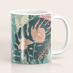 Tropical Tendencies on Peach and Green Coffee Mug Gallery Image 1