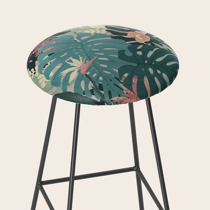 Tropical Tendencies on Peach and Green Stool Gallery Image 2