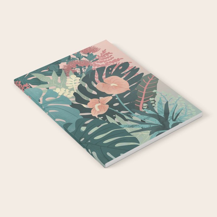 Tropical Tendencies on Peach and Green Notebook Gallery Image 2