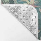 Tropical Tendencies on Peach and Green Bath Mat Gallery Image 2