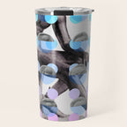 Statue With A Dot Gradient 2 Travel Mug Gallery Image 1