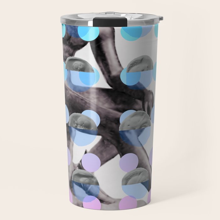 Statue With A Dot Gradient 2 Travel Mug Gallery Image 1