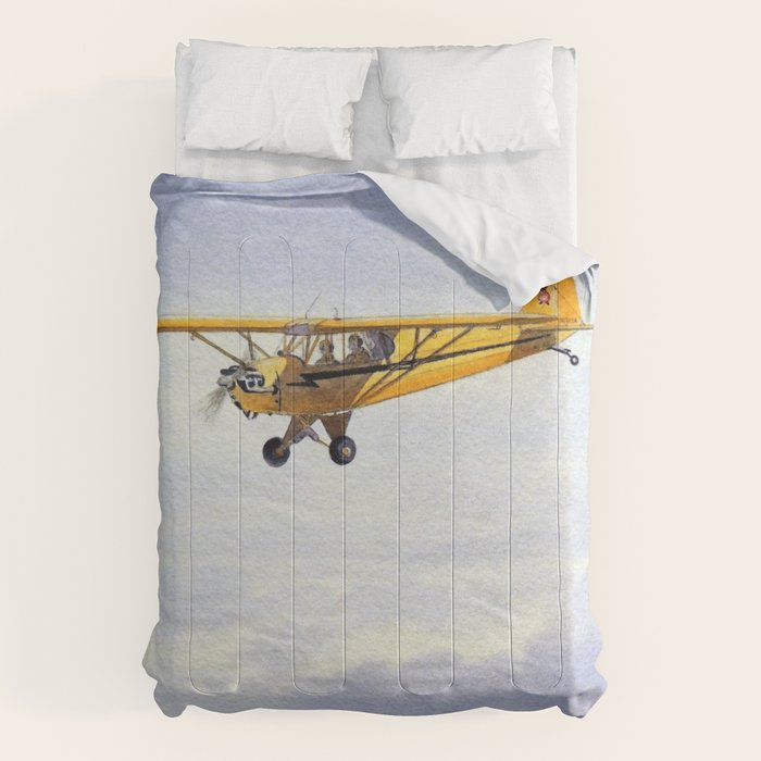 J-3 Piper Cub Aircraft Comforter Gallery Image 6