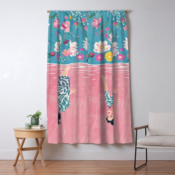 In the Garden of Her Mind Window Curtain Gallery Image 5
