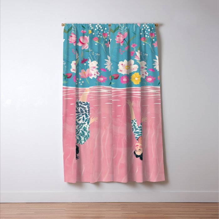 In the Garden of Her Mind Window Curtain Gallery Image 3