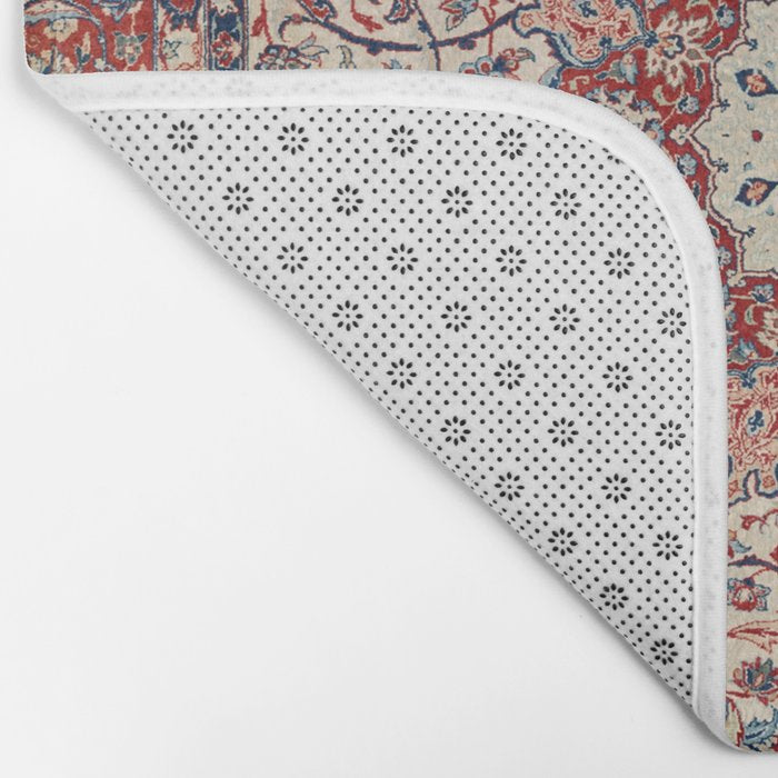 Esfahan Central Persian Antique Rug Print Bath Mat Gallery Image 2