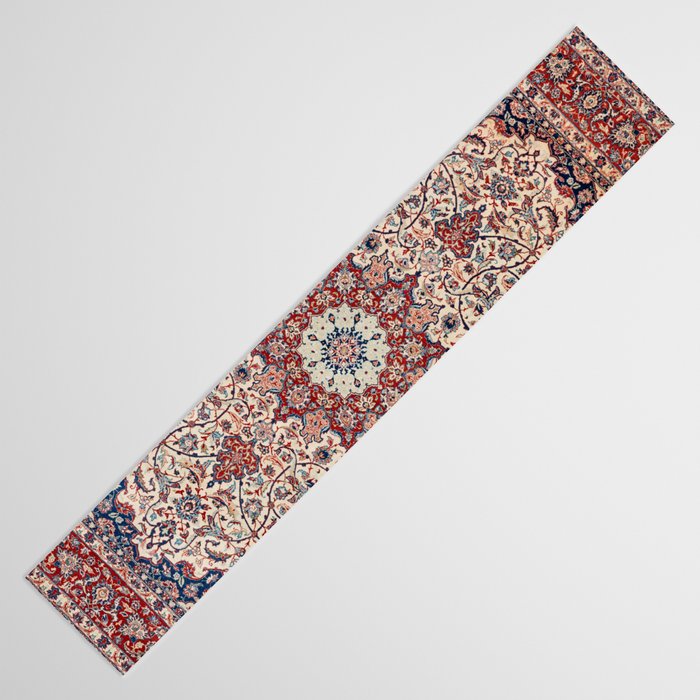 Esfahan Central Persian Antique Rug Print Table Runner Gallery Image 3