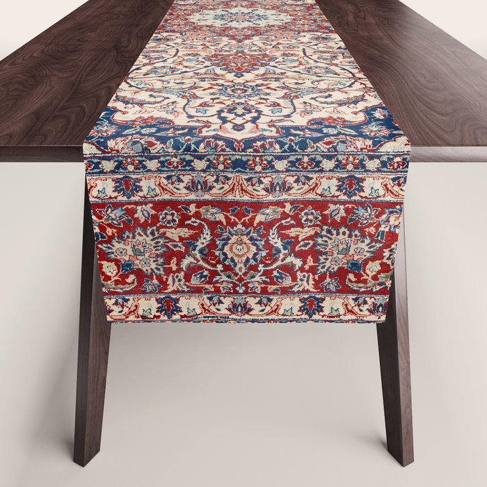 Esfahan Central Persian Antique Rug Print Table Runner Gallery Image 1