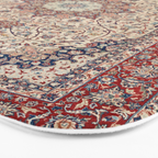 Esfahan Central Persian Antique Rug Print Bath Mat Gallery Image 3