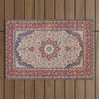 Esfahan Central Persian Antique Rug Print Outdoor Rug Gallery Image 1
