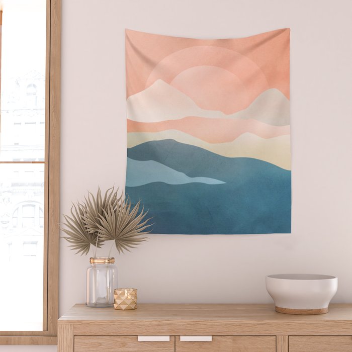 Mountain Ridge 01 Wall Tapestry Gallery Image 2