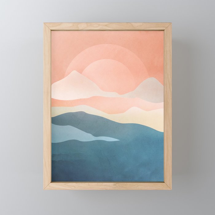 Mountain Ridge 01 Mini Art Print Gallery Image 1