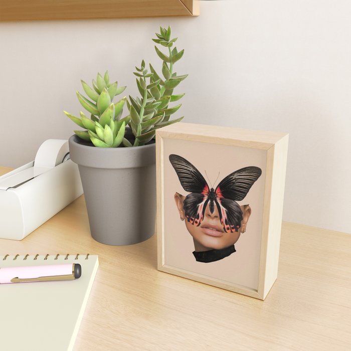 BLACK BUTTERFLY 3 Mini Art Print Gallery Image 2