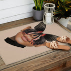 BLACK BUTTERFLY 3 Outdoor Rug Gallery Image 2