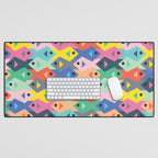 Fish tessellation Desk Mat Gallery Image 1