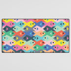 Fish tessellation Desk Mat Gallery Image 3