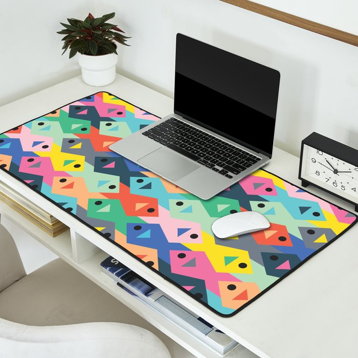 Fish tessellation Desk Mat Gallery Image 2