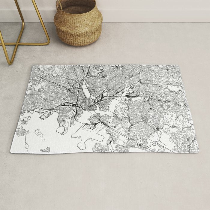 Boston Map Rug Gallery Image 1