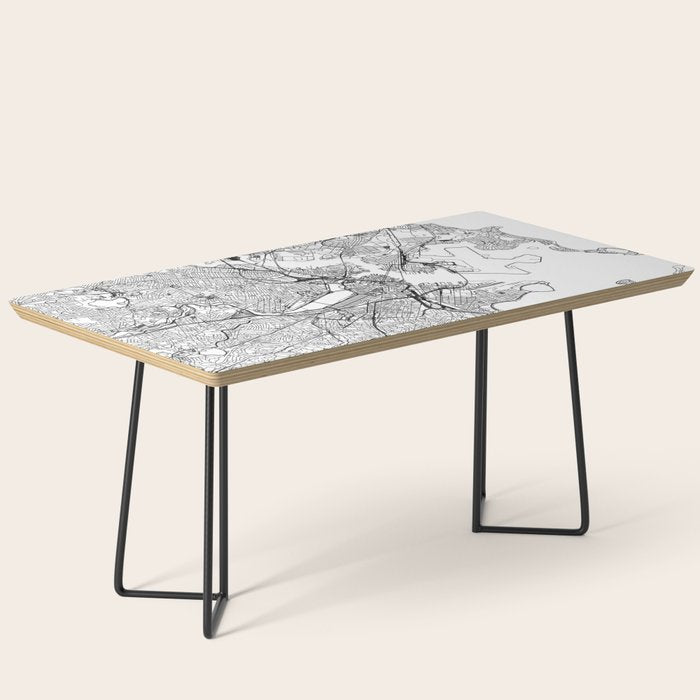 Boston Map Coffee Table Gallery Image 1