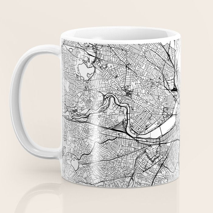 Boston Map Coffee Mug Gallery Image 3